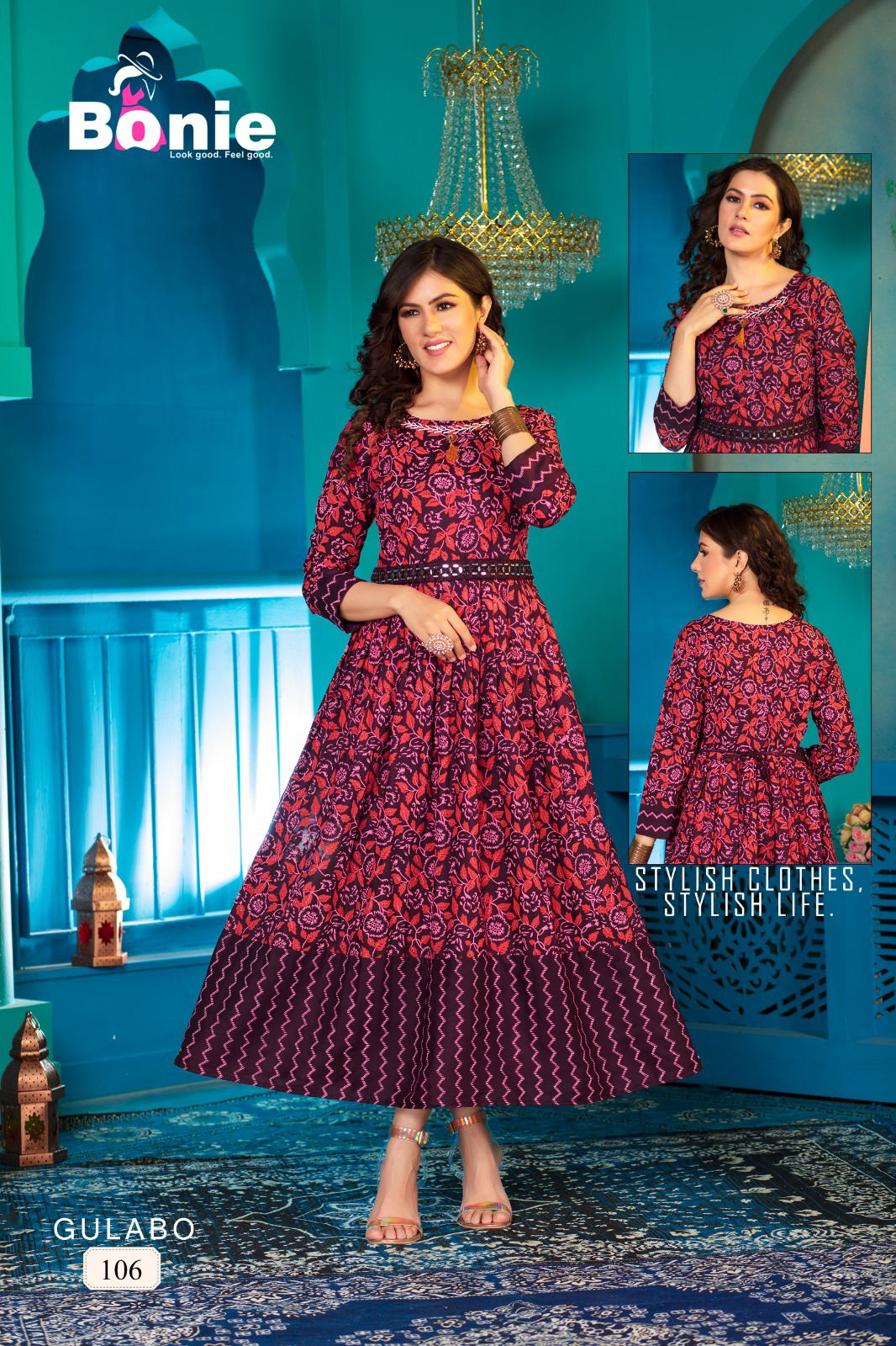 Gulabo By Bonie Printed Anarkali Kurtis Catalog